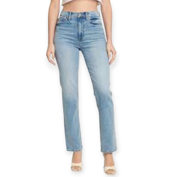 Daze Light Blue Straight Leg Women's Jeans Sz.28 EUC - Picture 1 of 8